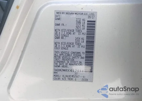 2018 Nissan Pathfinder S from USA, damaged, VIN 5N1DR2MN9JC612444